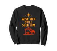 Wise Men Still Seek Him Vintage Homme Chrétien Noël Sweatshirt