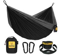 Wise Owl Outfitters Hamacs de Camping - Hamac Portable Simple ou Double pour extérieur, intérieur avec Sangles d'arbre - Équipement de randonnée, de Voyage et de Camping