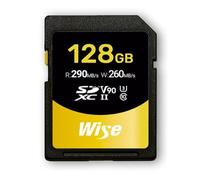 Wise SDXC UHS-II V90 128 Go R : 290 Mos/W : 260 Mos WI-SD-N128. Marque :