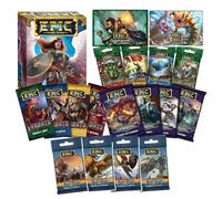 WISE WIZARD GAMES, Lot de 19 jeux de cartes épiques : jeu de base, Les Gardiens de Gowana, jeux de duels en boîte + 4 paquets de cartes Lost Tribe, 4 packs Panthéon, 4 Tyrants, 4 Uprising (19 articles