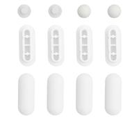 Wisebom 12 Pièces Pare-Chocs de Siège de Toilette, Tampon de Siège de Toilette Amélioré la Stabilité des Toilettes Tampons Abattant WC Tampon de Siège de Toilette pour les Hôtels Familiaux(Blanc)