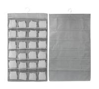 Wisebom 2 Pièces Organisateur de Rangement Suspendu avec 36 Poches, 80 x 48cm Sac à sous-vêtements Suspendu, Organiseurs de Penderie à Double-Face pour Chaussettes Soutien-Gorge sous-vêtements
