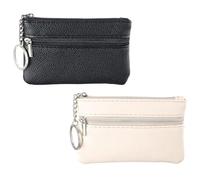 Wisebom 2 Pièces Portefeuilles Femme, Mini Porte Monnaie Cuir Petit Porte Monnaie Femme Portefeuille Femme Cuir pour Femme Homme Enfant Fille Garcon