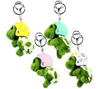 Wisebom 4 Pièces Porte-Clés Tortue, Tortue Peluche Porte-Clés Petit Vert Décoratif Tortue de Dessin Animé porte-clés tortue en Peluche Mer pour Personnes Préférées Anniversaire