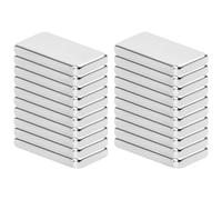 Wisebom Aimants Puissants Rectangulaire 20 * 10 * 3mm Aimants en Néodyme, 20Pcs Petit Aimants Carré Forts Aimants de Terres Rares, Aimant Frigo pour Tableau Blanc Réfrigérateur Bureau École