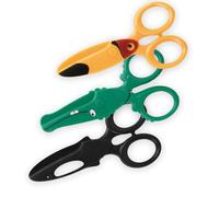 Wisebom Ciseaux pour Enfants Ciseaux en Plastique Ciseaux de Artisanat Bout Ronde Sécurité Ciseaux à Papier 12 cm Ciseaux D'art pour Enfants pour Droitiers et Gauchers (3 Couleurs)