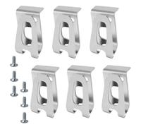 Wisebom Lot de 6 crochets de ceinture pour perceuse électrique, clips de ceinture en acier inoxydable avec vis, supports robustes pour perceuse à percussion Makita