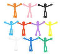 Wisebom Mini Homme Aimants Colorés, 10 Pièces Petits aimants Translucide de Réfrigérateur, Flexible Aimant en Caoutchouc Homme aimants Décoration pour Bureau Cuisine
