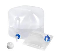 Wisebom Réservoirs d'eau Pliable 10L, Bidon d'eau avec Robinet Bouchon, Jerrican d'eau avec Poignée Portable, Récipient d'eau sans BPA pour Camping Randonnée Pique-Nique