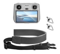 Wisebom Sangle de Cou Épaule pour Drone DJI Mavic 3 Cine Mavic 2 Pro, Bandoulière avec Vis pour Accessoires du Contrôleur, Sangle réglable en PU pour DJI RC/RC 2/ RC Pro/DJI (Gris foncé)