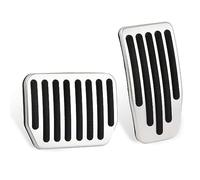 Wisebom Tesla Performance Pedals Model 3 et Model Y, Argent Aluminium Couvre-pédale d'accélérateur et de Frein antidérapant pour Tesla Model 3 et Model Y 2017-2023, Tesla model y 2023 accessoires