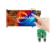 wisecoco AMOLED Écran tactile IPS 7" FHD 90 Hz Haute luminosité 850 nits pour Raspberry Pi ordinateur portable Commutateur de caméra PS4/5 Écran de jeu DIY