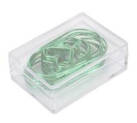 Wisecoco Trombones, 40 Pièces Trombones Mignons, Empêcher Le Glissement Antirouille Amour en Forme De Coeur Décoratif Mignon Signet Trombones en Métal pour Documents(Vert)