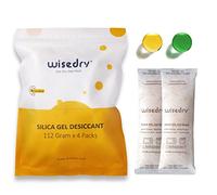 wisedry 112 Gram [4 Packs] Silice Gel Desicant Packs pour plus grand conteneur Desiccant Sacs avec orange indiquant perles pour imprimante 3D Filament Gun Safe Camera Electronics Équipement Food Grade