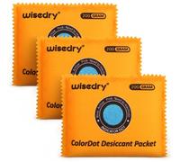 wisedry 200g x 3 Paquets déshydratants réutilisables, paquets déshydratants en gel de silice colorés rechargeables, absorbeurs d'humidité pour valises, coffre-fort, filaments 3D, électronique