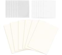 wisedry Accessoires pour presse à fleurs, 6 pièces de papier buvard en fibre naturelle, papier de doublure et feuilles de mousse, 25,4 x 15,2 cm