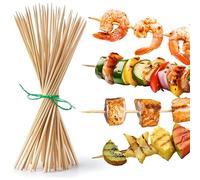 wisefood Lot de 100 brochettes en bambou de 90 cm - Durable et biodégradable - Idéal pour barbecue, feu de camp, barbecue, food, etc