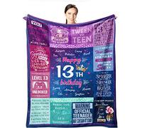 Wisegem Cadeau pour 13e Anniversaire pour Filles pour Les Filles de 13 Ans - 152,4 x 127 cm - Cadeau pour Fille de 13 Ans - Idée Cadeau pour Fille de 13 Ans - Idée Cadeau pour Fille de