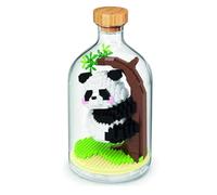 WiseHawk Kit de Blocs Miniatures pour Construire des Insectes et des Petits Animaux. Inclut Une Bouteille de méthacrylate pour protéger la Construction. Ours Panda