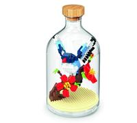 WiseHawk Kit di blocchi in miniatura per costruire insetti e piccoli animali. Include una Bottiglia di metacrilato per proteggere la Costruzione. Uccello