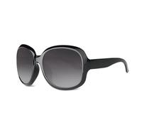 WISEHUBY Lunettes de soleil surdimensionnées classiques, lunettes de soleil élégantes à monture carrée, design de marque pour femme, lunettes de soleil tendance pour conduite en plein air. - Noir