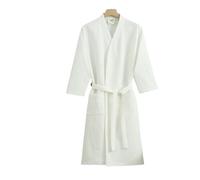 WISEHUBY Peignoir pour homme et femme en coton gaufré à séchage rapide toutes saisons Design fin hôtel Bth Serviette de salon de beauté Peignoir de bain pour couples