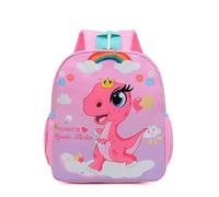 WISEHUBY Sac à dos pour enfant Motif dinosaure mignon imprimé cartable tendance imperméable maternelle école primaire sac à dos étudiant Mochila, Dinosaure - Rose, A