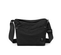 WISEHUBY Sac à main pour femme en nylon ultra léger pour femme, large sangle réglable, sac léger pour femme, fermeture éclair, sac à bandoulière élégant, Noir , A