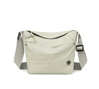 WISEHUBY Sac à main pour femme en nylon ultra léger pour femme, large sangle réglable, sac léger pour femme, fermeture éclair, sac à bandoulière élégant, blanc, A