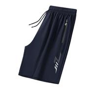 WISEHUBY Short de sport d'été pour hommes Cool Sportswear Short de course Pantalon décontracté Gym Fitness Entraînement Jogging Short Pantalon Hommes Noir Gris