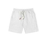 WISEHUBY Short d'été fin en lin pour homme, ample et décontracté, pantalon de 12,7 cm, coton et lin, respirant, adapté pour la plage et le sport