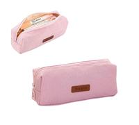 WISEHUBY Trousse à crayons pour étudiant, trousse de maquillage, papeterie de bureau, organisateur coréen pour fournitures scolaires, rose, A