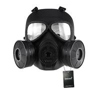 WISEONUS Masque Airsoft Paintball CS Masque Facial Anti-buée factice Halloween Cosplay avec Double Ventilateur Turbo