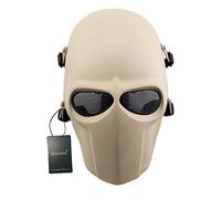 WISEONUS Tactique Airsoft Paintball CS Guerre Jeu Masque De Protection Halloween Cosplay Visage Complet Masques Équipement (DE)
