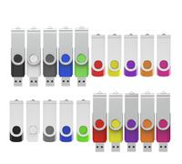WISEORANGE Clé USB 8 Go Lot de 20 Clef USB 2.0 avec Balises utiles pour PC, Ordinateur Portable, TV (10 Multicolores)