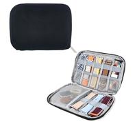 WisePoint Étui de rangement étanche pour bracelet de montre en tissu Oxford avec 8 emplacements pour bracelets de montre (noir)