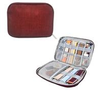 WisePoint Étui de rangement étanche pour bracelet de montre en tissu Oxford avec 8 emplacements pour bracelets de montre (rouge)