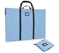 WISEPRO Étui portefeuille A1 avec plusieurs poignées, sac de rangement fin et étanche pour peintures sur toile, art monté, carton, photographie (61 x 91,4 cm), bleu clair, A1, Organiseur de sac