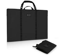 WISEPRO Étui portefeuille A1 avec plusieurs poignées, sac de rangement fin et étanche pour peintures sur toile, art monté, carton, photographie (61 x 91,4 cm), Noir , 91 cm x 3 cm x 61 cm, Organiseur