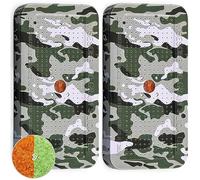 Wisesorb Lot de 2 absorbeurs d’humidité en gel de silice 100g - Déshydratant réutilisable pour coffres-forts, armoires, placards, stockage et matériel sensible à l’humidité - motif camouflage (2x100g)