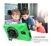 WISETONY® Etui de protection pivotant à 360 ° avec dragonne pour Samsung Galaxy Tab Activ2 T390/T395/T397 8.0 - Vert Vert G