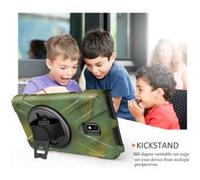 WISETONY® Etui de protection pivotant à 360° avec dragonne pour Samsung Galaxy Tab Activ2 T390/T395/T397 8.0 - Camouflage Camouflage G