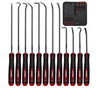 WISEUP Lot de 12 outils de crochetage et de crochets, ensemble d'outils de précision automobile, long et mini extracteur d'outils pour enlever les joints d'huile/joints toriques, utilisation mécanique