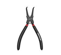 WISEUP Pinces à circlips industrielle en acier au carbone, 170mm pince circlips externe incurvée, antioxydante et antirouille, ergonomique poignée antidérapante pince outils