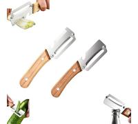 Wisfancy 3 en 1 Éplucheur Légumes Multifonction, Éplucheur Julienne Inox, Éplucheur Légumes Professionnel pour Les Fruits, Les Concombres et Les Pommes de Terre (Modèle combiné-2pcs)