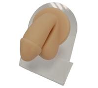 Wisfancy Silicone Dildo Model Man Flexible Piercing Body Parts Reusable Soft Penis Simulation Model for Practicing Piercing Jewelry Display (Nude)