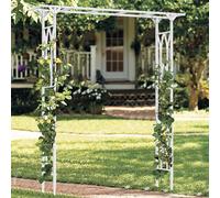WISFOR Arche de roses Arche de portail Métal Arche de treillis Arche de mariage Jardin Décoration, 206 x 41 x 208 cm