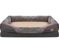 WISFOR Lit pour chien Coussin pour chien Lit pour animal Lit pour chat Corbeille pour chien Couchage, lavable & antidérapant & housse amovible, XL : 97x72x29cm