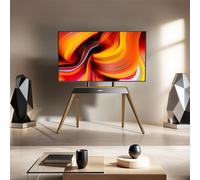 WISFOR Pied de téléviseur Support de téléviseur pour écran LED LCD de 40" à 86", réglable en hauteur, max VESA 600x400mm, jusqu'à 50kg