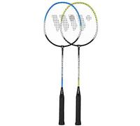 WISH Badminton Lot de 2 joueurs, 2 raquettes et 3 volants.